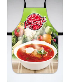 Фартук, повар, борщ